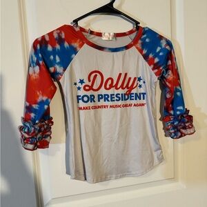 Kids Dolly Parton Boutique Top- size 5T-6T